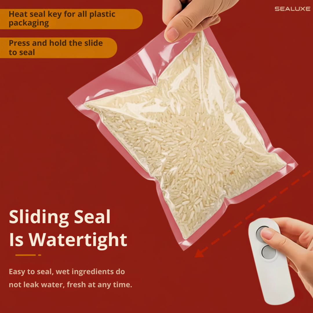 Sealuxe Rechargeable 2-in-1 Bag Sealer, Reseal Chip Bags, Cookie Bags, Salad Bags And More