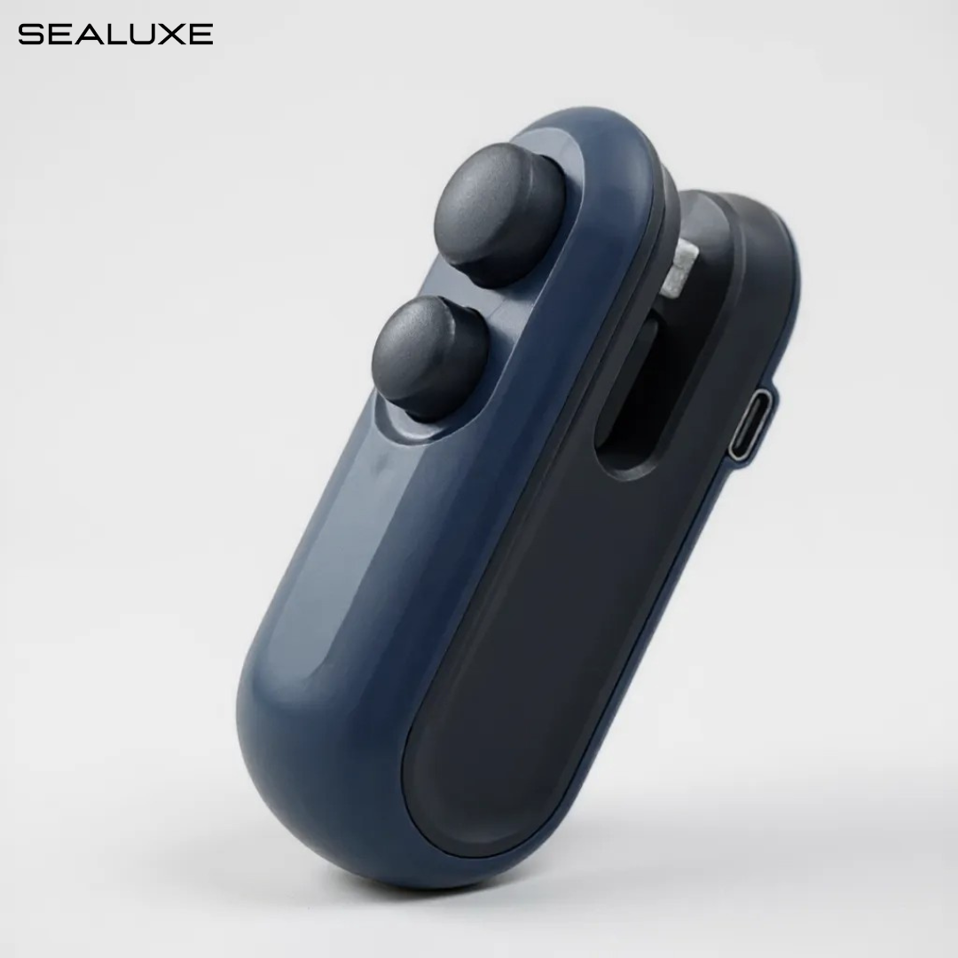 Sealuxe Rechargeable 2-in-1 Bag Sealer, Reseal Chip Bags, Cookie Bags, Salad Bags And More
